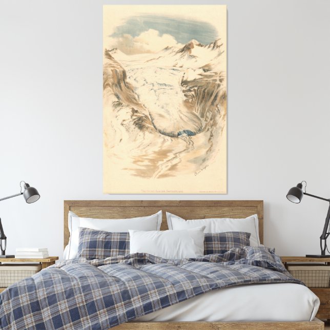 Lienzo The Rhone Glacier. Switzerland (Insitu(Dormitorio))