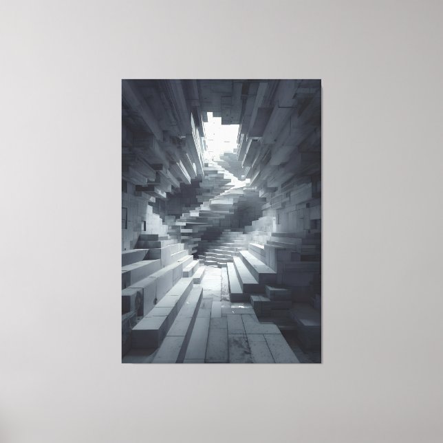 Lienzo The Shape of Collapsed Steps × The Shape of Layere (Anverso)