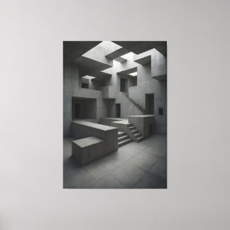 Lienzo The Shape of Silent Blocks × The Shape of Withheld