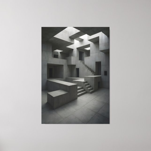 Lienzo The Shape of Silent Blocks × The Shape of Withheld (Anverso)