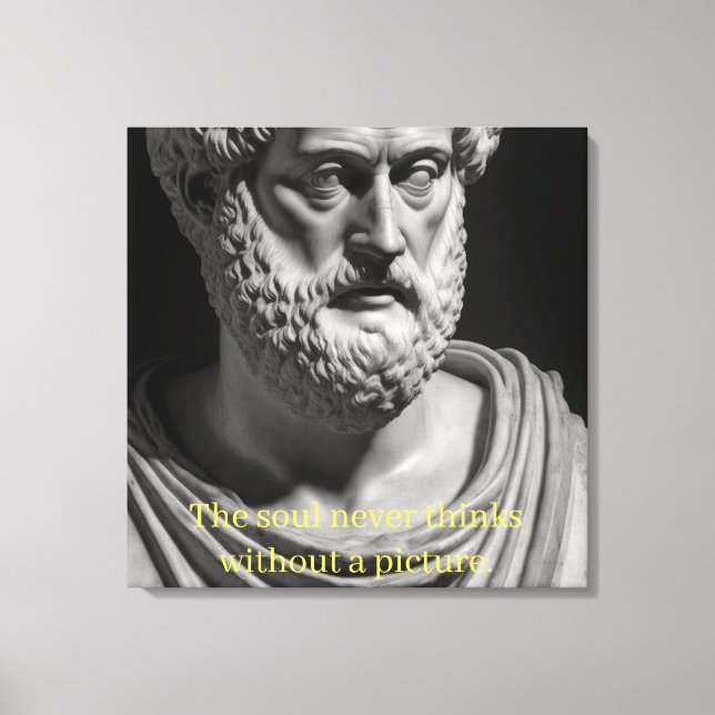 Lienzo The Soul never thinks without a Picture (Anverso)