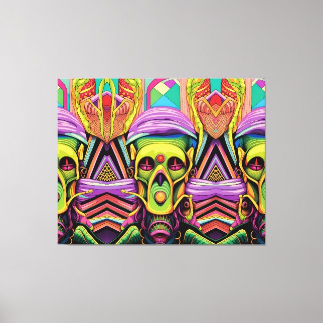 Lienzo The Three Cyborg Problem (Anverso)