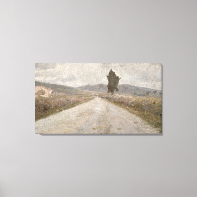 Lienzo The Tuscan Road, c.1899 (a bordo) (Anverso)