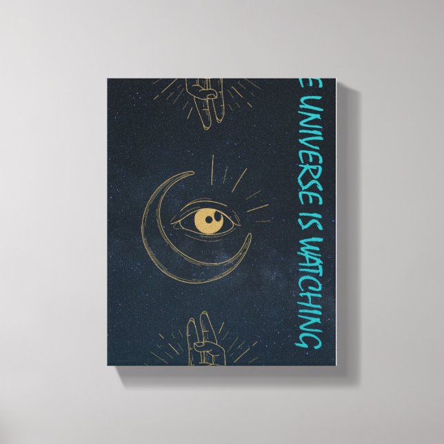 Lienzo The Universe Is Watching – Mystical Design (Anverso)