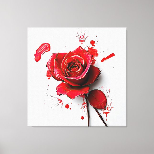 Lienzo The Versatility of Blooming Roses in Art (Anverso)