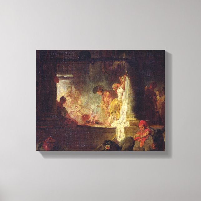 Lienzo The Washerwoman, c.1759 (Anverso)