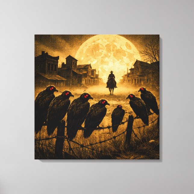 Lienzo The Watchers: Gothic Cowboy Town Entry (Anverso)