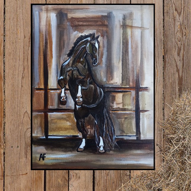 Lienzo The Wild Horse Painting by Alfred Fox (Subido por el creador)