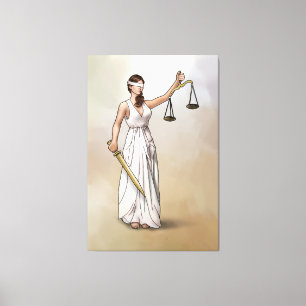 Lienzo Themis - La Dama de la Justicia