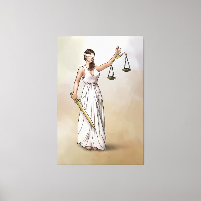 Lienzo Themis - La Dama de la Justicia (Anverso)