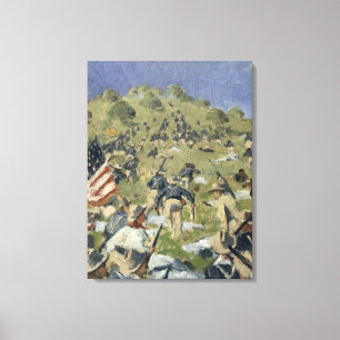 Lienzo Theodore Roosevelt que toma al santo Juan