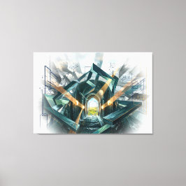 Lienzo "There is a Great Storm Here..."