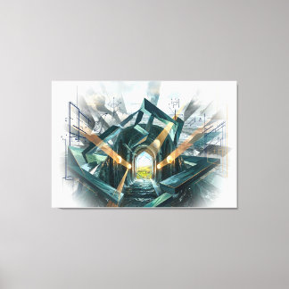 Lienzo "There is a Great Storm Here..."