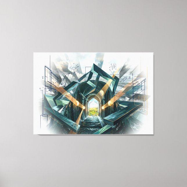 Lienzo "There is a Great Storm Here..." (Anverso)