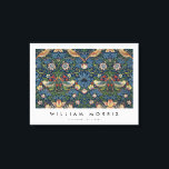 Lienzo Thief de fresa William Morris<br><div class="desc">Impresión de lienzo William Morris con diseño textil Strawberry Thief.</div>