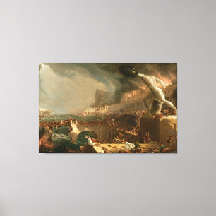Lienzo Thomas Cole El curso del imperio - Destrucción
