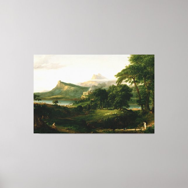Lienzo Thomas Cole El curso del imperio - El Arcadio (Anverso)