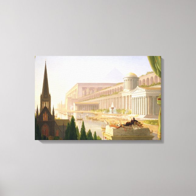 Lienzo Thomas Cole - El sueño de un arquitecto (Anverso)