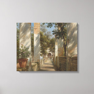 Lienzo Thomas Fearnley - Pergola con Naranjas