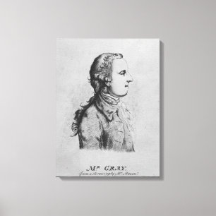 Lienzo Thomas Gray, dibujado por William Henshaw