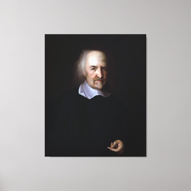 Lienzo Thomas Hobbes de John Michael Wright (Anverso)