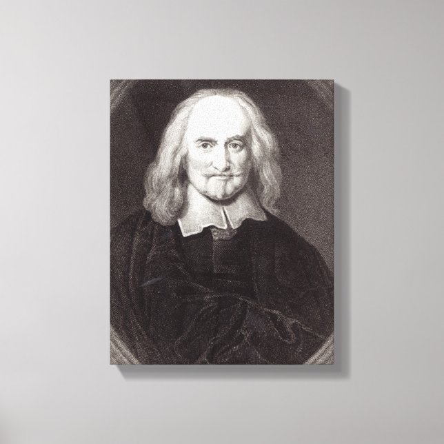 Lienzo Thomas Hobbes de la 'Galería de Retratos' (Anverso)