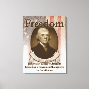 Lienzo Thomas Jefferson - libertad
