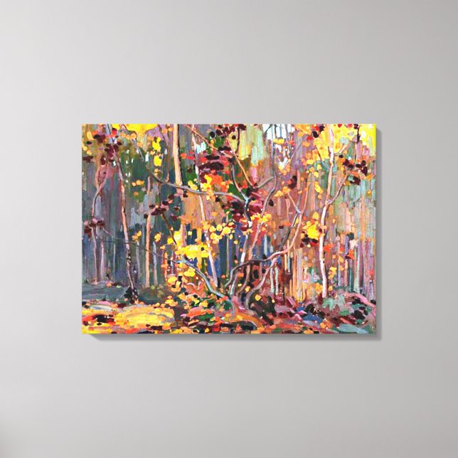 Lienzo Thomson - Maple Saplings (Anverso)