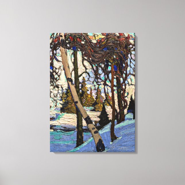 Lienzo Thomson - Nieve temprana (Anverso)