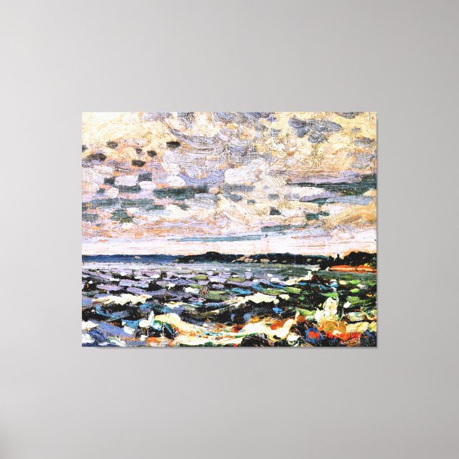 Lienzo Thomson - Parry Sound Harbor, pintura popular, (Anverso)