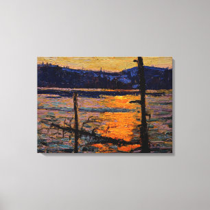 Lienzo Thomson - Sunset, Lago Canoe