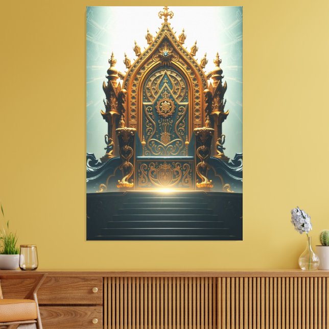 Lienzo „Thron der Götter – Sitz der himmlischen Macht“ (Insitu (Sala de estar))