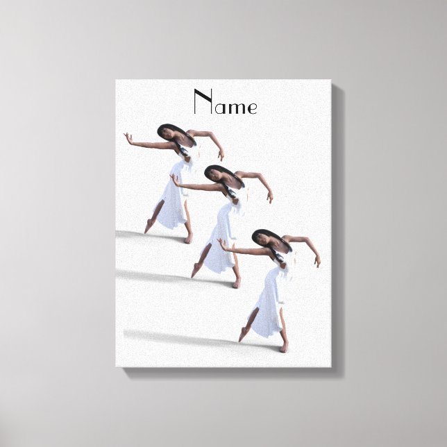 Lienzo Thunder_Cove de bailarina de vestir blanco (Anverso)