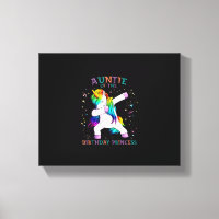 Tía de la princesa de cumpleaños Dab Unicornio Tía