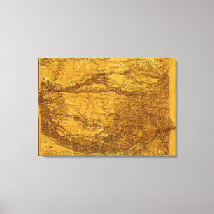 Lienzo TibetPanoramic MapTibet