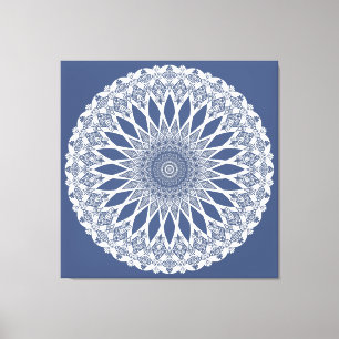 Lienzo Tiburón de ballena azul tristece Mandala