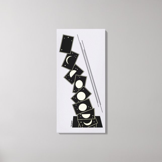 Lienzo Tiempo cayendo a través de un agujero (Anverso)