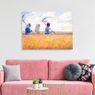 Lienzo Tiempo de cosecha Anna Ancher