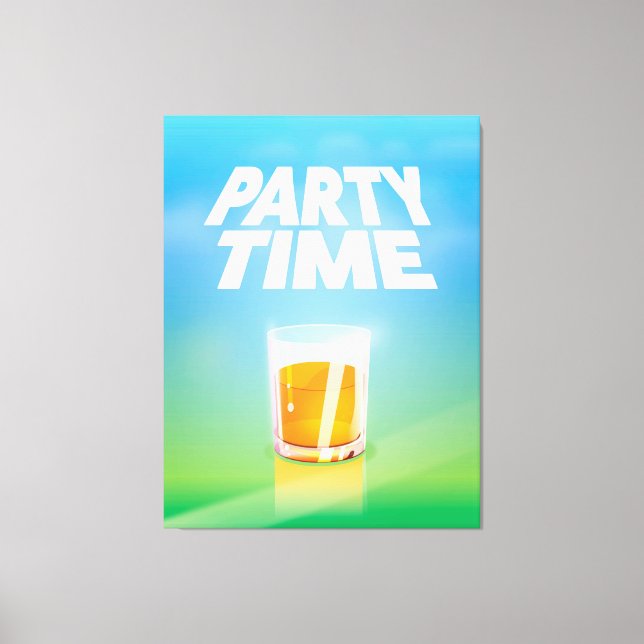 Lienzo Tiempo de fiesta (Anverso)