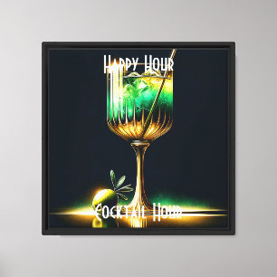 Lienzo Tiempo de Fiesta Popular Neon Personalizado