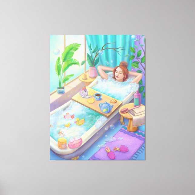 Lienzo Tiempo de relajación (Anverso)