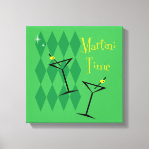 Lienzo Tiempo Martini [estilo retro]