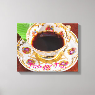 Lienzo Tiempo para el diseño del té