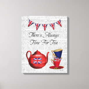 Lienzo Tiempo Para El Té