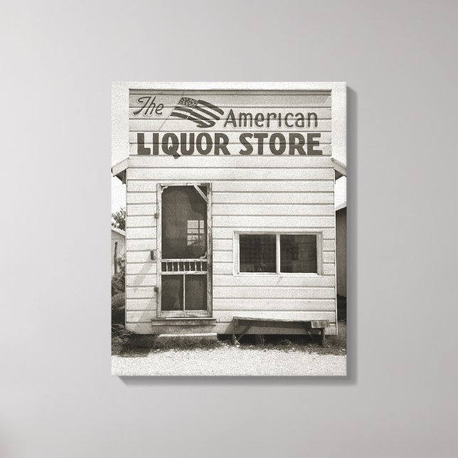 Lienzo Tienda de licores americana, 1943 (Anverso)