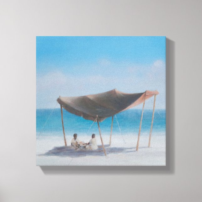 Lienzo Tienda de playa 2012 2 (Anverso)