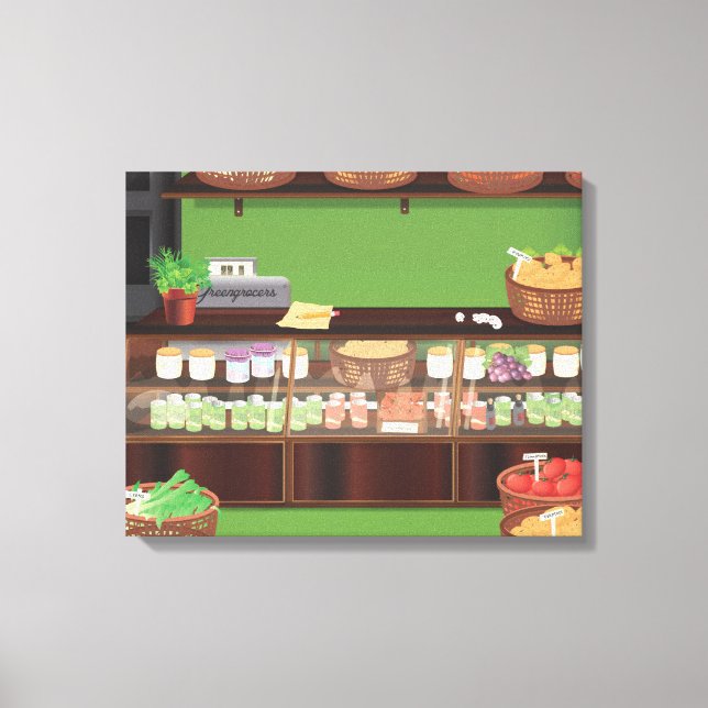 Lienzo Tienda de Verdulería (Anverso)