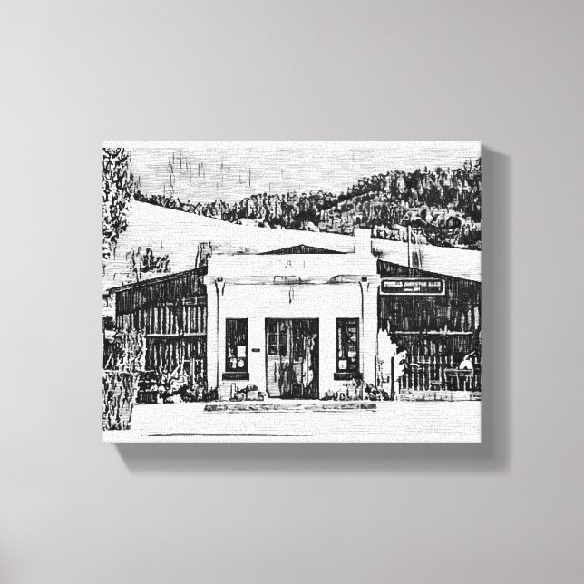 Lienzo Tienda del casco antiguo (Anverso)