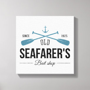 Lienzo Tienda vieja del cebo de los navegantes