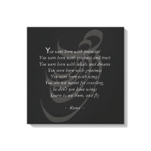 Tienes alas sabiduría de Rumi